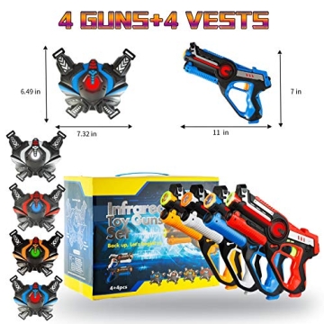 HISTOYE Laser Tag Guns Set - Safe Infrared Fun for Kids