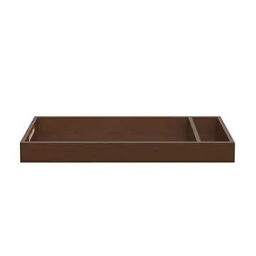 Child Craft Kieran Changing Table Topper, Convert Dresser into a Changing Table Surface, Securely Attaches, Non-Toxic, Baby Safe Finish (Toasted Chestnut)