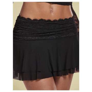 RoseSeek Y2K Ruffle Mini Skirt for Women's Summer Fashion