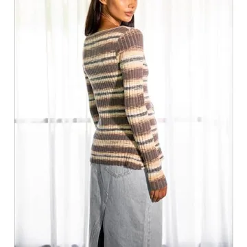 2023 Women Ribbed Knit Crop Cardigan for Stylish Nights Out