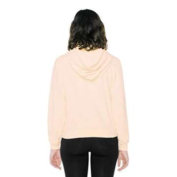 American Apparel Women's French Terry Mid-Length Long Sleeve Hoodie
