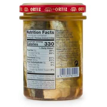 Ortiz Sardines A la Antiqua: Gourmet Quality in Olive Oil, 6.7oz