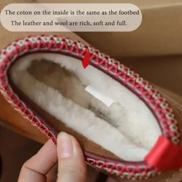 Podafu Women's Cozy Platform Slippers for Cold Winters