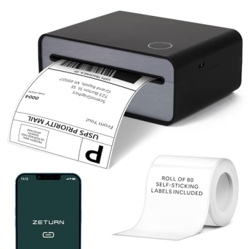 Compact Wireless Shipping Label Printer for Easy Returns