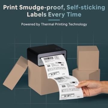 Compact Wireless Shipping Label Printer for Easy Returns