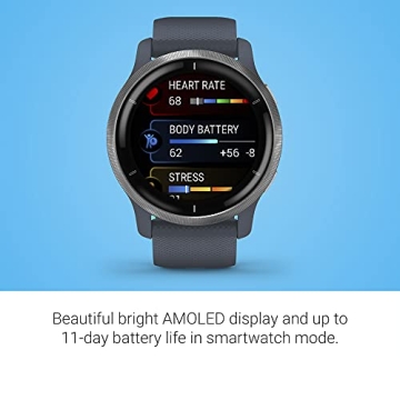 Garmin Venu 2 GPS Smartwatch - Health & Fitness Tracking