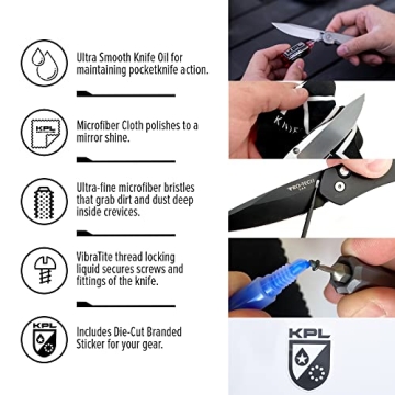 KPL Knife Care & Maintenance Kit for Blades and Pocket Knives