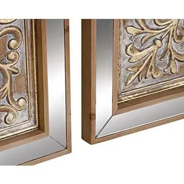 Deco 79 Elegant Metal Floral Wall Decor Set of 3