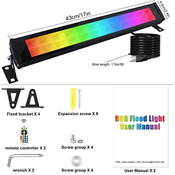 RGB Wall Washer Lights - 50W for Events & Display