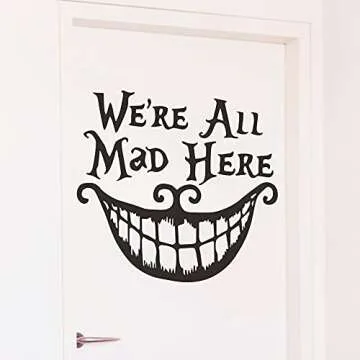 Rotumaty Halloween ‘Smiling Face’ Thriller Wall Decals Cool Wall Sticker for Bedroom Living Room Home Decoration Party Wall Art Decor