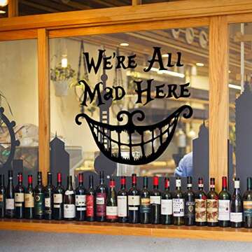 Rotumaty Halloween ‘Smiling Face’ Thriller Wall Decals Cool Wall Sticker for Bedroom Living Room Home Decoration Party Wall Art Decor