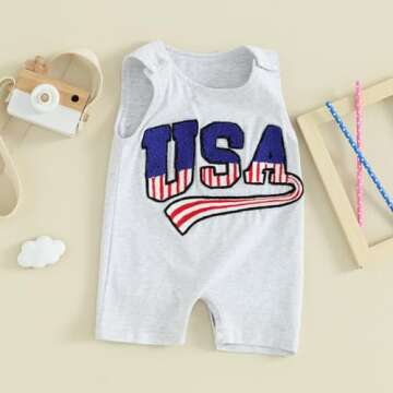 FIOMVA Baby Boys Girls Cotton Romper Jumpsuit Outfit