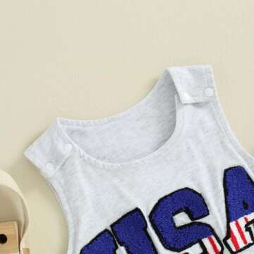 FIOMVA Baby Boys Girls Cotton Romper Jumpsuit Outfit