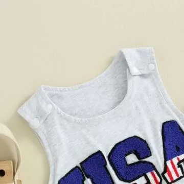 FIOMVA Baby Boys Girls Cotton Romper Jumpsuit Outfit