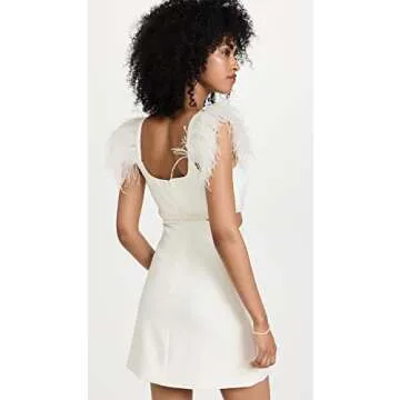 LIKELY Women's Mini Taliah Dress, White, 14