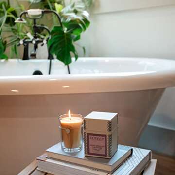 Votivo Saint Germain Lavender 6.8 oz Aromatic Candle | Soy Wax Blend | Luxury Glass Jar Scented Cand...