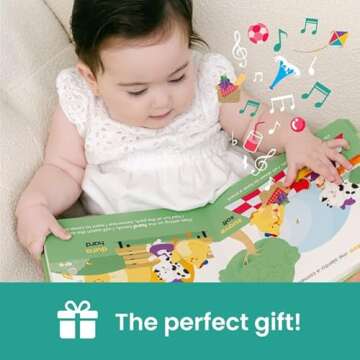 Binibi Spanish Musical Book for Babies & Toddlers 1-3 ⁠Opuestos en el parque | Spanish Learning for Kids | Bilingual Children's Book | Sound Book | Libro en español para bebés