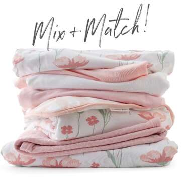 HonestBaby Organic Fitted Crib Sheets Soft Safe Sleeping