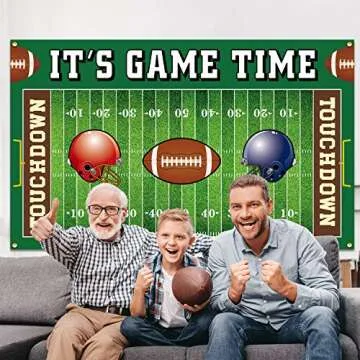 Football Field Backdrop Banner for Themed Parties