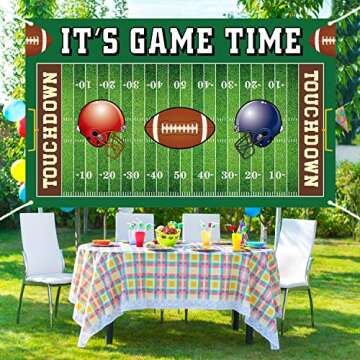 Football Field Backdrop Banner for Themed Parties