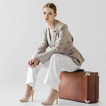 DREAM PAIRS Women's Closed Toe High Heels Dress Pointed Toe Wedding Pump Shoes