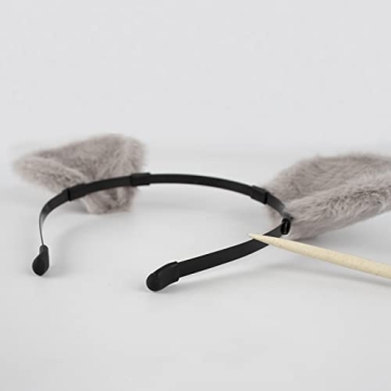 QinRuan Mouse Ears and Tail Set for Halloween Cosplay