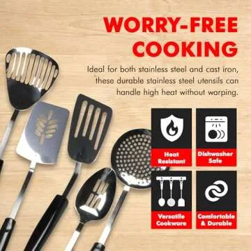 Chef Craft Select 13-Piece Stainless Steel Kitchen Utensil Set