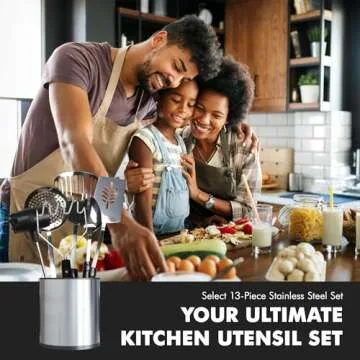 Chef Craft Select 13-Piece Stainless Steel Kitchen Utensil Set