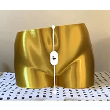 Large 3D Printed Gold Butt Booty Bum Planter with Drainage Holes - Body Parts Pot - Gardening, Plants, Succulents, Houseplant Pot