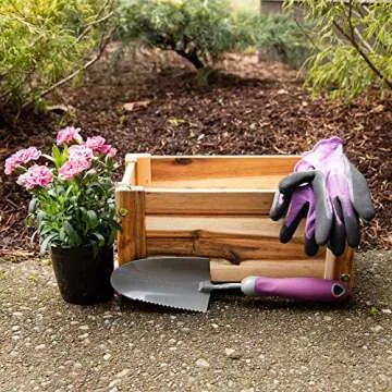 Thirteen Chefs Villa Wooden Planter Box for Home Gardening