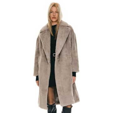 Orolay Women's Fuzzy Fleece Winter Jacket - Stylish Faux Fur Sherpa Coat