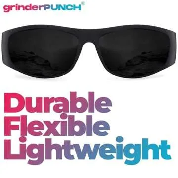 grinderPUNCH Super Dark Lens Sunglasses with Biker Style