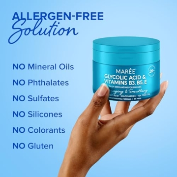 MAREE Glycolic Acid Pads for Face Exfoliation & Radiance