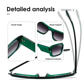 KIMORN Retro Sunglasses - Trendy Vintage UV400 Eyewear