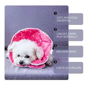 WZ PET Soft Recovery Cat Dog Cone, Adjustable & Comfortable