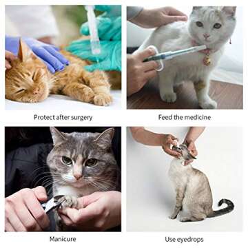 WZ PET Soft Recovery Cat Dog Cone, Adjustable & Comfortable