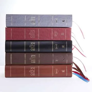 NKJV Open Bible: Leathersoft, Red Letter, Comfort Print