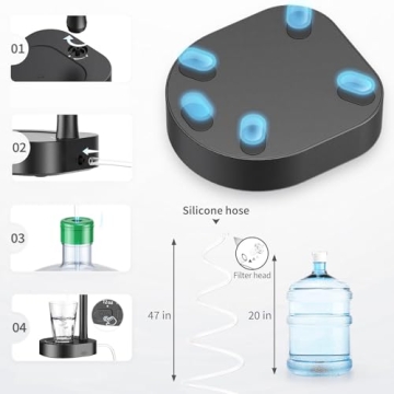 Portable Desktop Water Bottle Dispenser for Easy Hydration