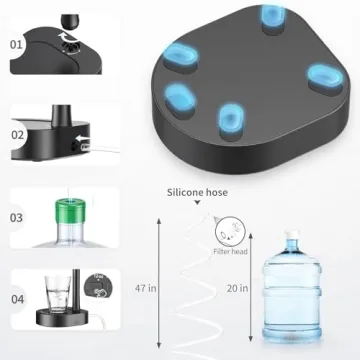 Portable Desktop Water Bottle Dispenser for Easy Hydration