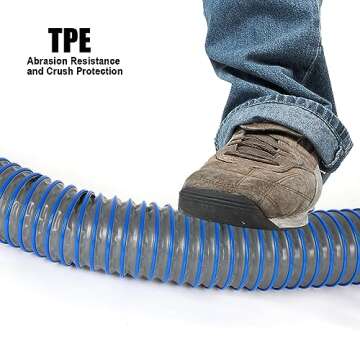 OUTPRIZE 20FT RV Sewer Hose, EXTREME Heavy Duty TPE Material for Abrasion Resistance and Crush Protection, Camper Sewer Hose Kit with Pre-Attached Bayonet Fittings, 4-in-1 Adapter Elbow and Wrench