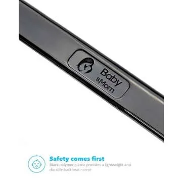 Baby & Mom Rear View Baby Car Seat Mirror - Wide Convex Shatterproof Glass - Fully Assembled - Car Mirriors Baby - car sear mirror - baby girl mirror car - back mirror baby car seat