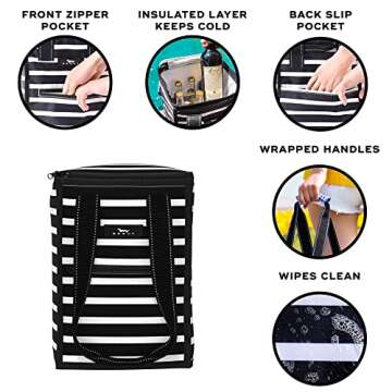 SCOUT Pleasure Chest - Soft, Lightweight, Insulated Cooler, Fits 5 Wine Bottles, Cooler for Beach, P...