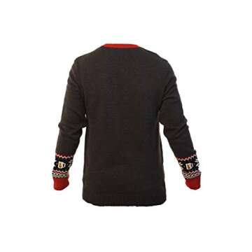 Ugly Christmas Party Sweater Unisex Santa's Winter Ale Beer Drinking- XL Winter Ale Black