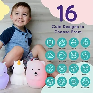 Lumipets Rechargeable Squishy Night Light for Kids