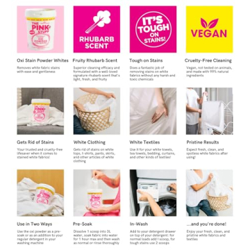 The Pink Stuff Miracle Laundry Oxi Powder Stain Remover 1kg