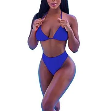 Stylish ALBIZIA Women's 3 Piece Swimsuit in Sky Blue