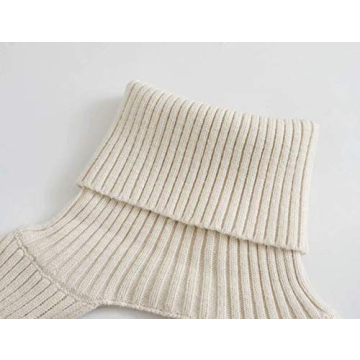 UANEO Women's Super Cropped Sweater Turtleneck Shrug