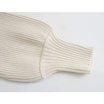 UANEO Women's Super Cropped Sweater Turtleneck Shrug