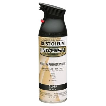 Rust-Oleum 245196 Universal All Surface Spray Paint 12 oz Gloss Black