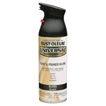 Rust-Oleum 245196 Universal All Surface Spray Paint 12 oz Gloss Black